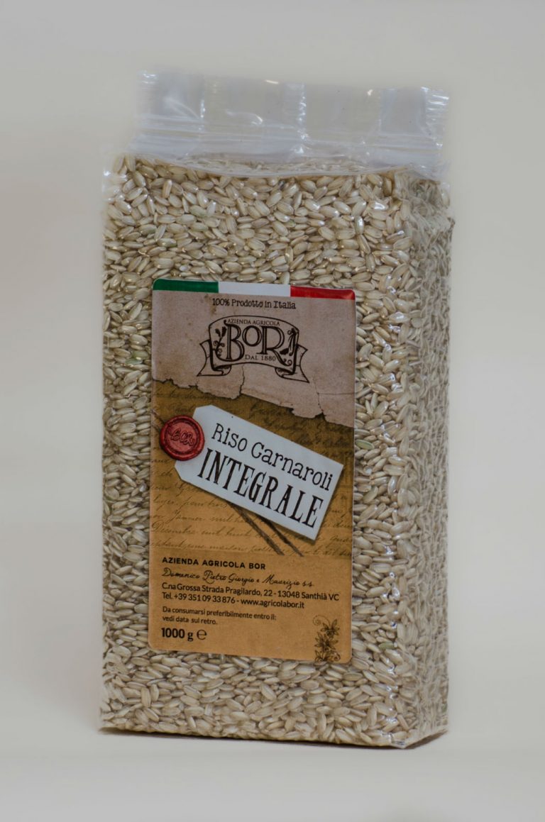 Riso carnaroli integrale Azienda Agricola Bor